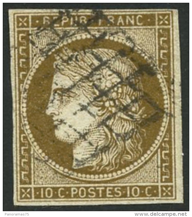 N°1b 10c Bistre-verdâtre - TB - 1849-1850 Cérès