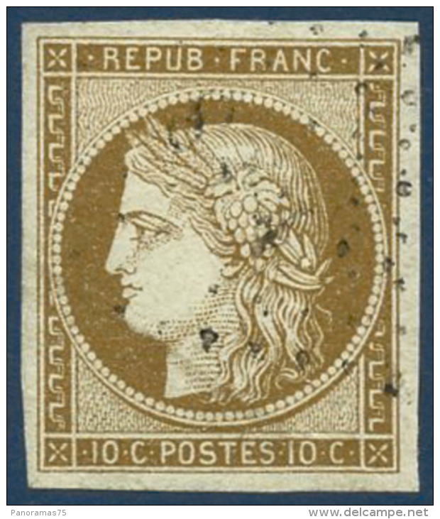 N°1 10c Bistre, Pièce De Luxe - TB - 1849-1850 Cérès