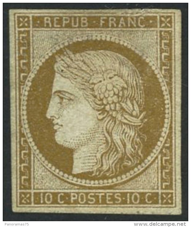 N°1 10c Bistre, Signé  Calves Et Brun - TB - 1849-1850 Cérès