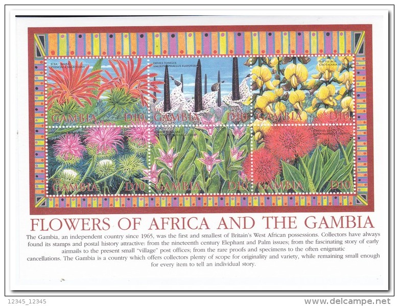 Gambia 2002, Postfris MNH, Flowers - Gambia (1965-...)