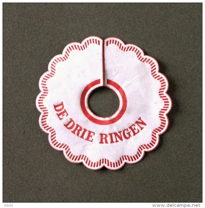 Colerette Bière Brasserie De Drie Ringen Pays-Bas (Sous-bock Beer Mat Coaster Bierdeckel Bierviltje) - Sous-bocks