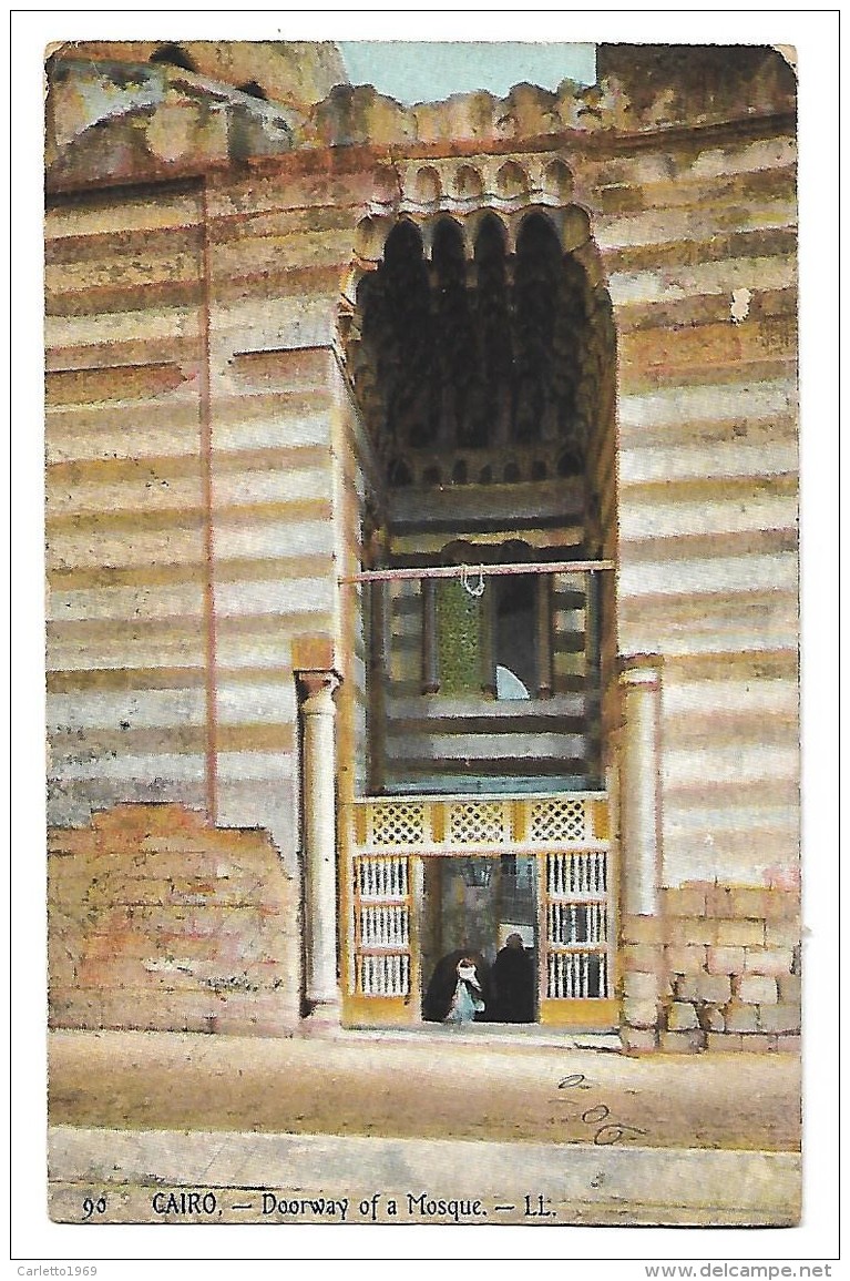 CAIRO DOORWAY OF A MOSQUE VIAGGIATA  FP - Le Caire