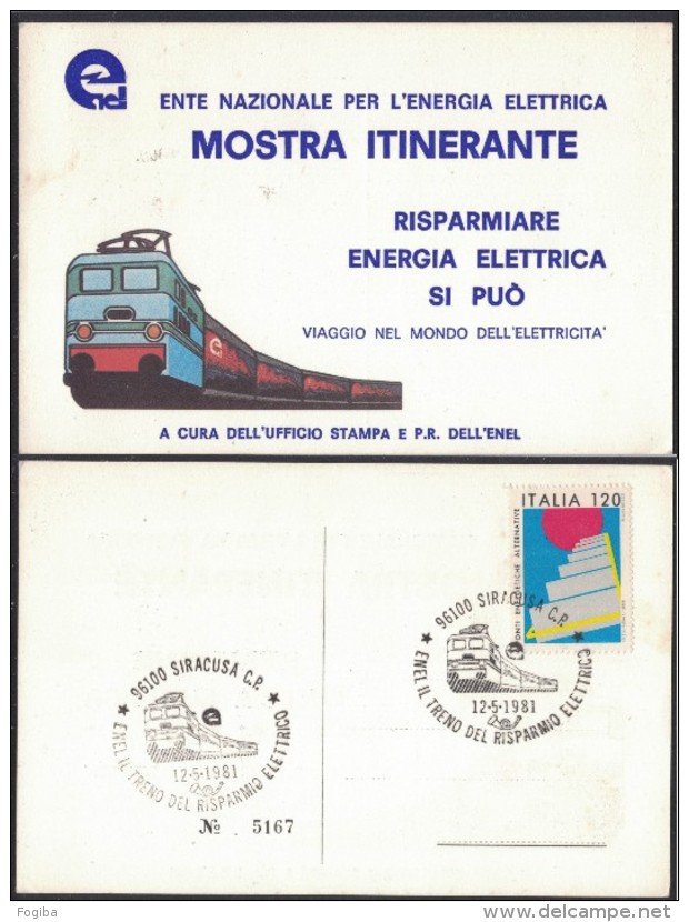IT64     Electricity Italy  ENEL  Il Treno Del Risparmio Elettrico - Elettricità