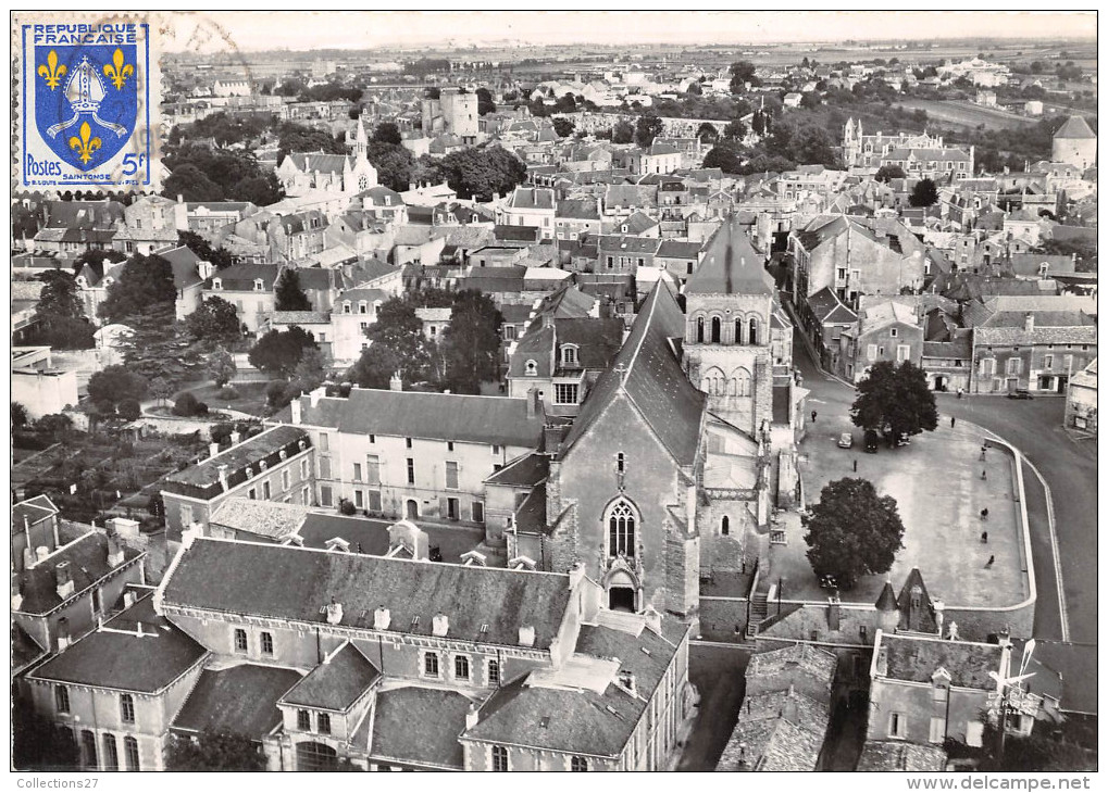 79-THOUARS- VUE DU CIEL, EGLISE ET PLACE ST LAON - Thouars