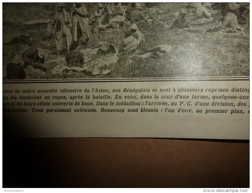 1917 LPDF :Nos Braves Sénégalais;British Army;Chemin Des Dames (Craonne);Reims;Strasbourg;S-marin Espagnol à Carthagène - Français