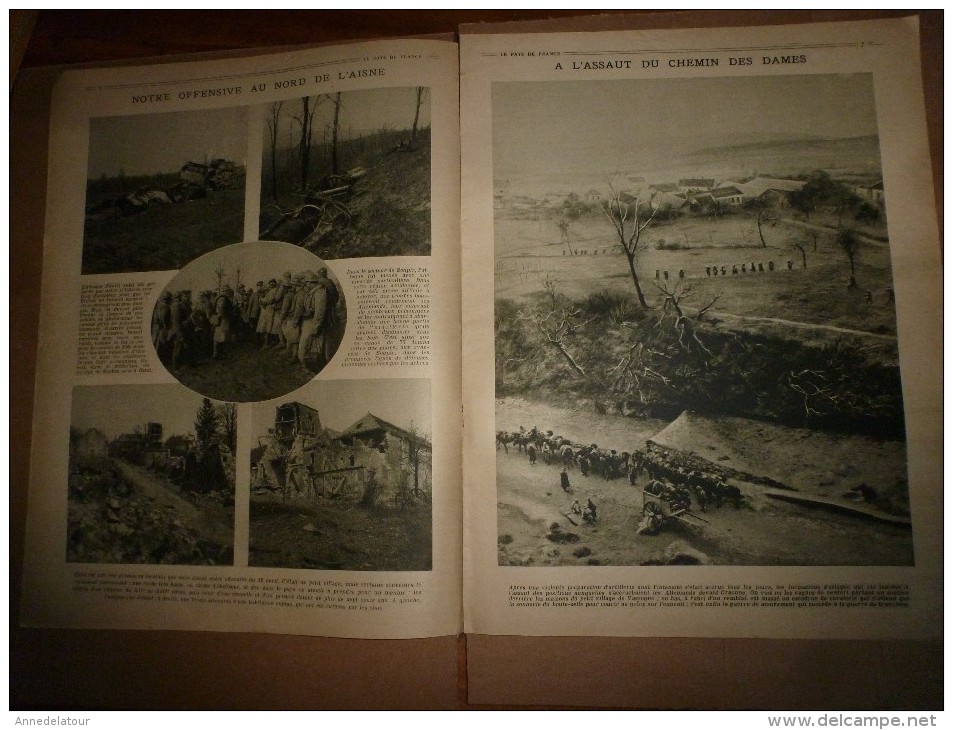 1917 LPDF :Nos braves sénégalais;British Army;Chemin des Dames (Craonne);Reims;Strasbourg;S-marin espagnol à Carthagène