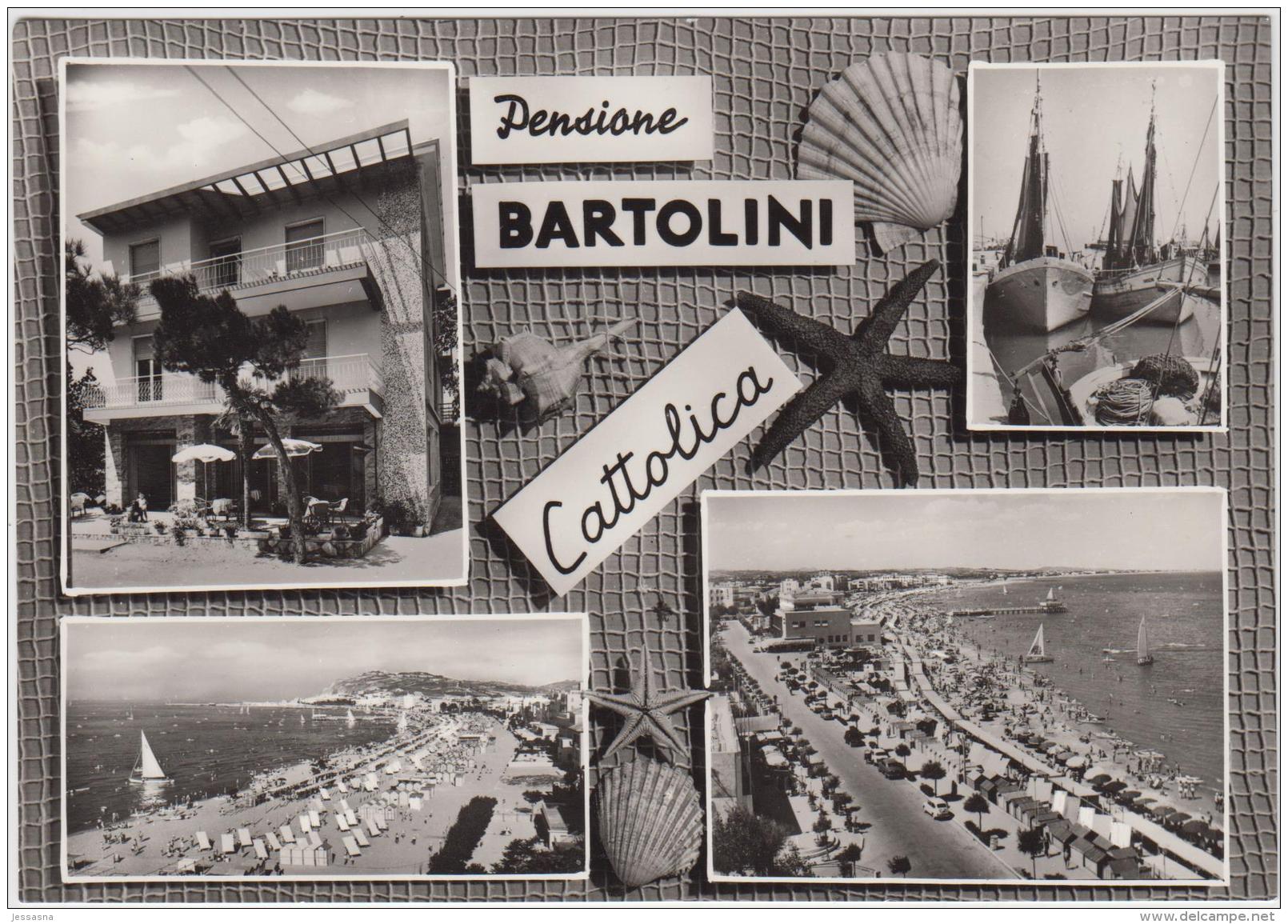 AK - Italien - Cattolica - Mehrbild Mit Pensione BARTOLINI - 1950 - Rimini