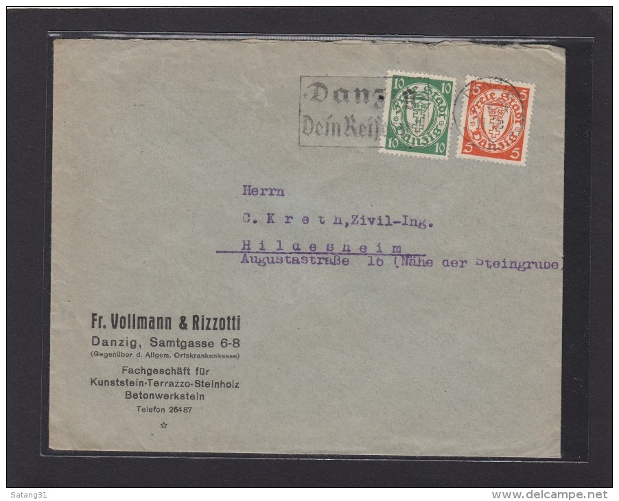 FR. VOLLMANN + RIZZOTTI,DANZIG 1934. - Sonstige & Ohne Zuordnung