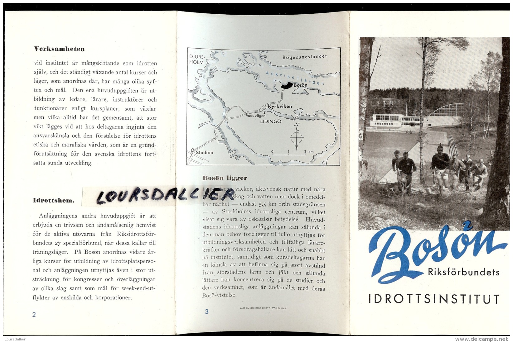 SUEDE BOSON Institut Des Sport 1952 Idrottsinstitut 1952 - Scandinavische Talen