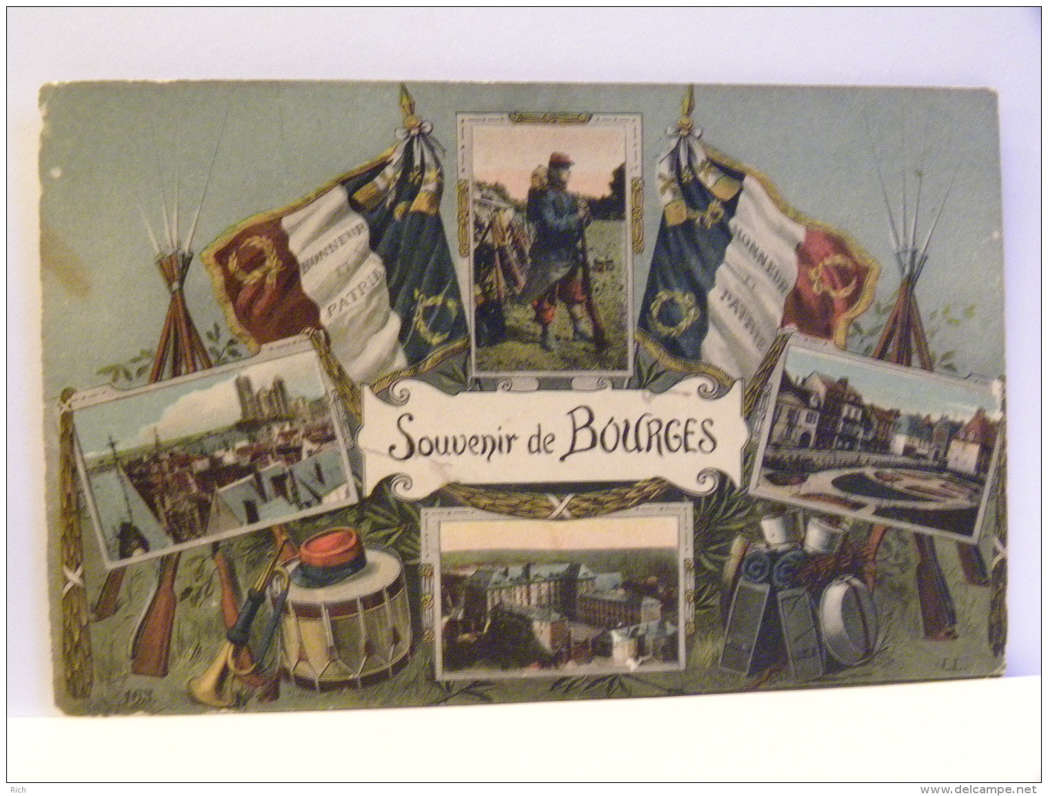18 - BOURGES - Militaria - Souvenir De Bourges - Bourges
