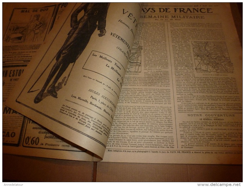 1917 LPDF :Armée Roumaine;Les Agents De Liaisons;Verneuil-Courtonne;Nesle;Bapaume;Beaulne;Chivry;Moussy;LA SOUPE;Berry- - Français