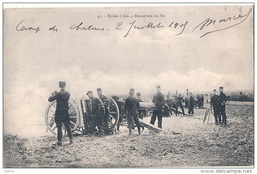 MILITARIA  écoles à Feu Ouverture Du Feu  - TTB - Manoeuvres