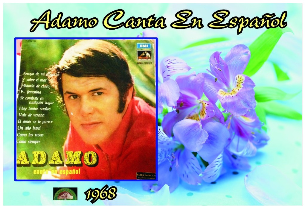 Carte Postale, Célébrités,  Chanteurs, Belgium, Full Collection Salvatore Adamo, 1968, Adamo Canta En Español - Chanteurs & Musiciens