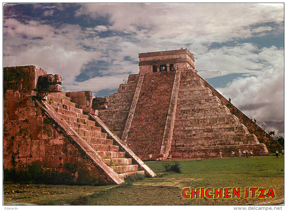 Chichen Itza, Mexico Postcard Posted 2003 Stamp - Mexico