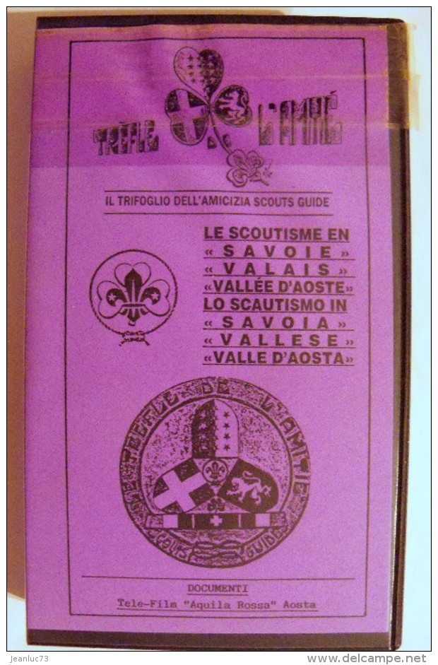 SCOUTISME - Cassettes VHS - Scouts Et Handicap (Arc En Ciel) Reportage Télévisé + VHS Film Amateur Du Tréfle De L´amitié - Scoutisme