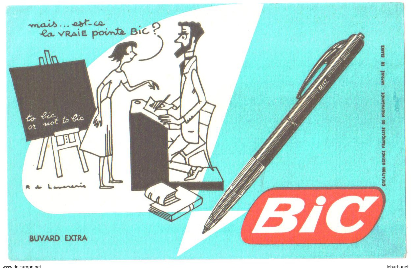 Buvard Ancien Bic Mais..est-ce La Vrai Pointe Bic - B