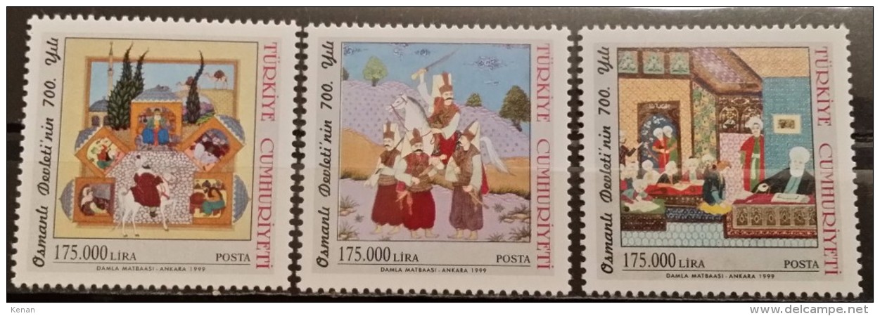 Turkey, 1999, Mi: 3175/77 (MNH) - Nuovi