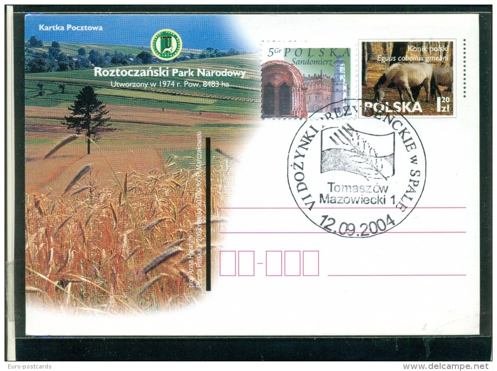 POLSKA - KARTKA POCZTOWA - MARCOFILIA - 2004 -  PARCHI - Entiers Postaux