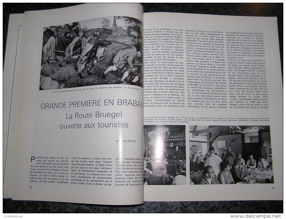 BRABANT Revue N° 4 1972 Régionalisme Wavre Beauvechain CERIA Tulkens Chaudoir Casanova Logelain Route Pépin Bruegel