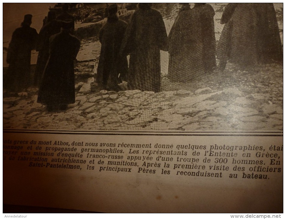 1917 LPDF : Couvent De St-Panteleïmon;GRECE; Mt-ATHOS;Admirable SUISSE à Zurich;Service Santé;Feuillères;Reine Elisabeth - Français