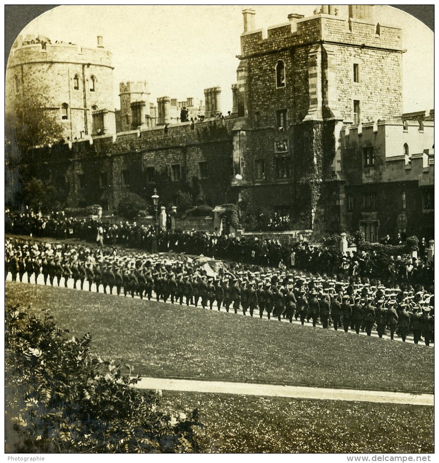 Royaume Uni Londres Funerailles Du Roi Edouard VII Ancienne Photo Stereo Underwood 1910 - Fotos Estereoscópicas