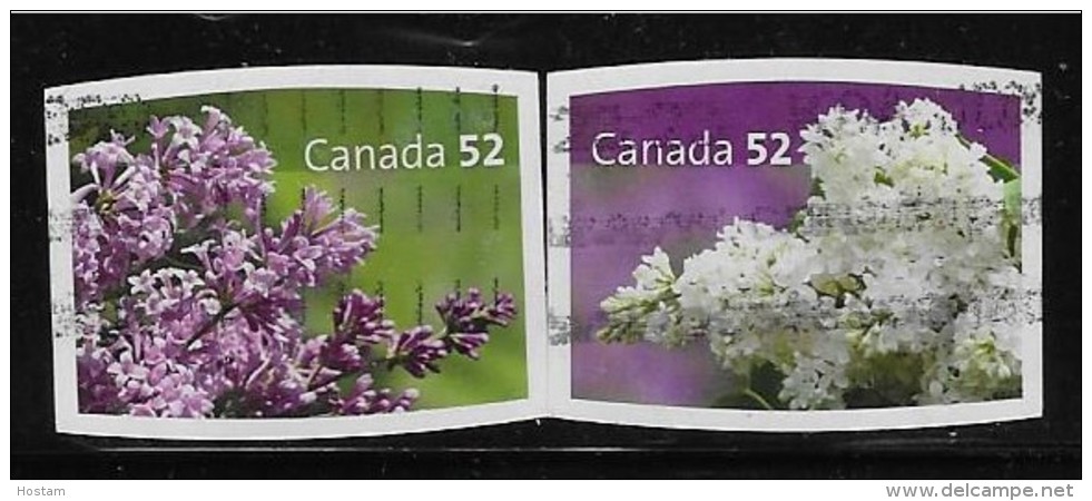 CANADA 2007,USED  # 2207-8,  LILACS     USED - Single Stamps