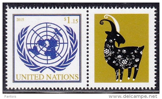 ONU New York 2015 Année De La Chèvre Year Of The Goat ** - Other & Unclassified