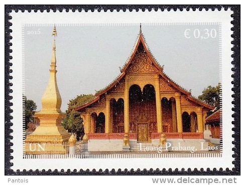 ONU Vienne 2015 World Heritage Patrimoine Mondial South East Asia Asie Du Sud-Est. 6 Stamps From Booklet Tirés Du Carnet - Altri & Non Classificati