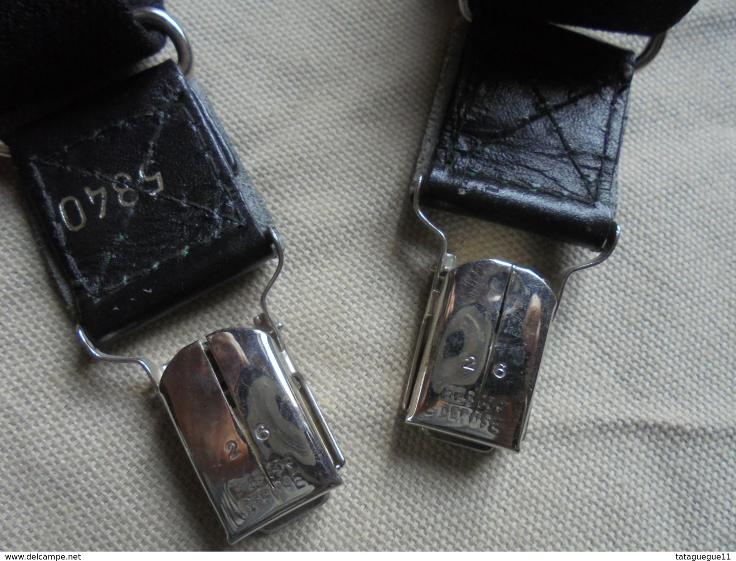 Vintage - Paire De Bretelles Avec Petit Porte-billets - Other & Unclassified