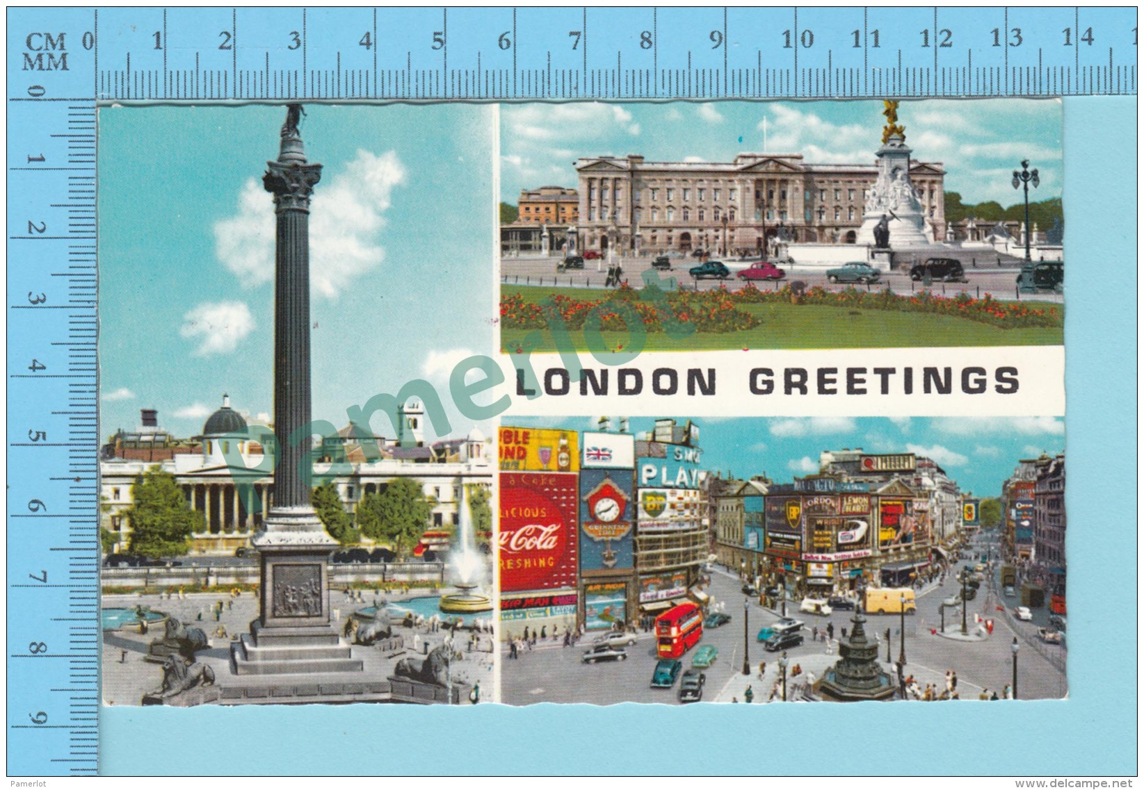 Greetings From - London   , Multiviews  - England- 2 Scans - Souvenir De...