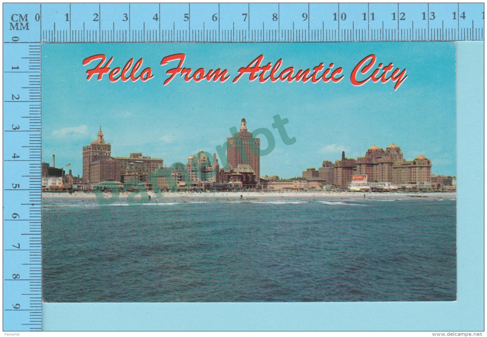 Hello From - Atlantic City  -  New Jersey USA - 2 Scans - Souvenir De...