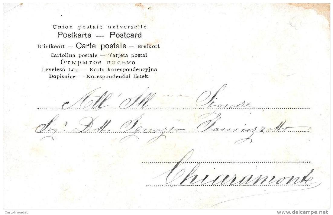 [DC3399] CPA - BAMBINA CHE SUONANO - Viaggiata 1904 - Old Postcard - Altri & Non Classificati