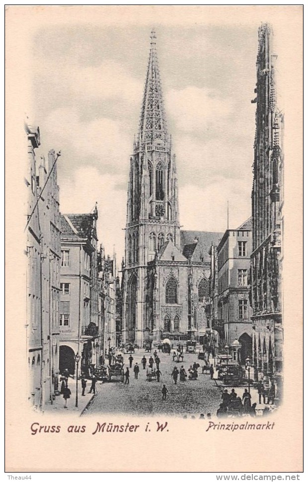 ¤¤   -   ALLEMAGNE    -   GRUSS Aus MÜNSTER    -   Prinzipalmarkt    -  ¤¤ - Muenster