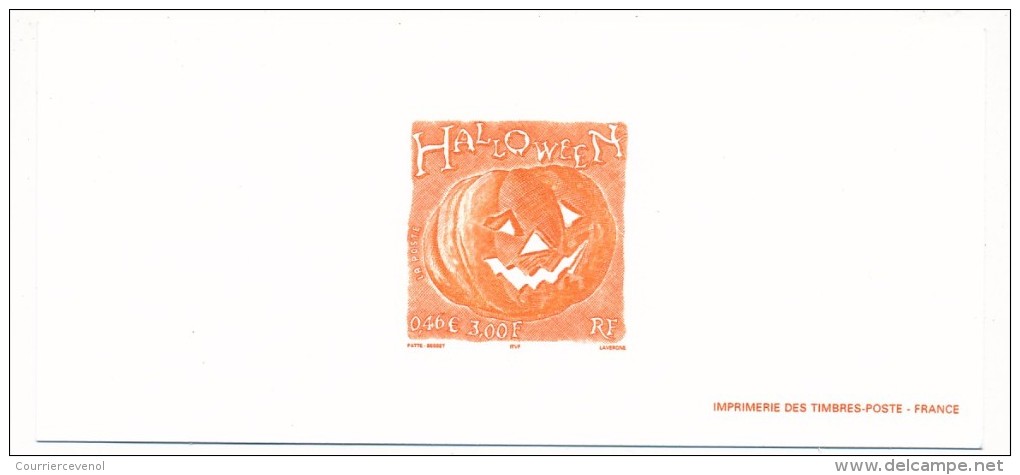 FRANCE - Gravure Du N° Yvert 3428 - HALLOWEEN - Epreuves De Luxe