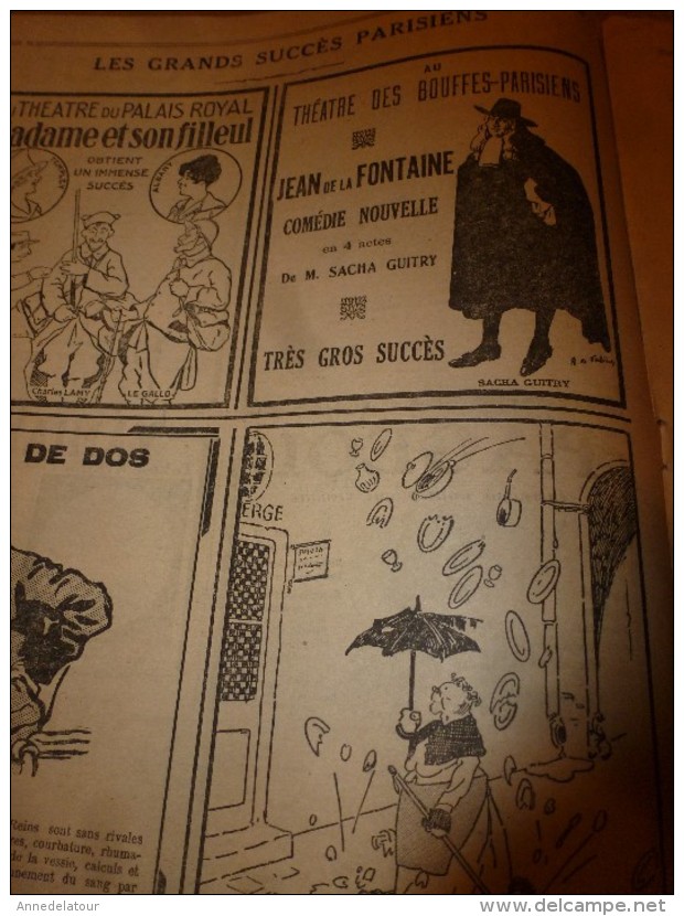 1917 LPDF :Bal à New-York Pour Les Alliés;Le Moteur à Pétrole;Nos POILUS Dans La Boue Et Tranchées;RASPOUTINE;Braila .. - French