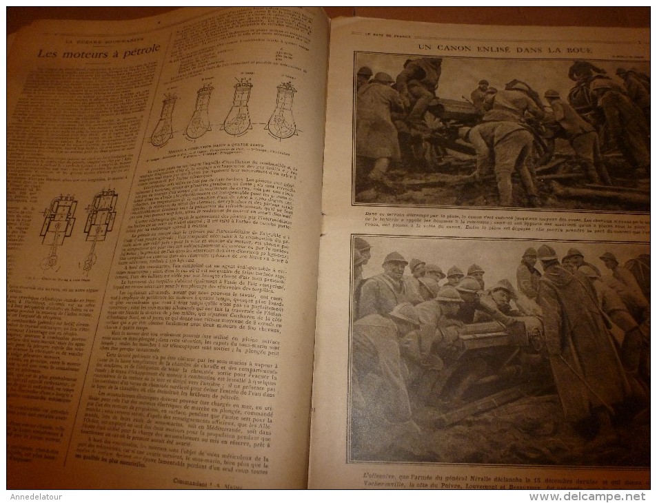 1917 LPDF :Bal à New-York Pour Les Alliés;Le Moteur à Pétrole;Nos POILUS Dans La Boue Et Tranchées;RASPOUTINE;Braila .. - Français