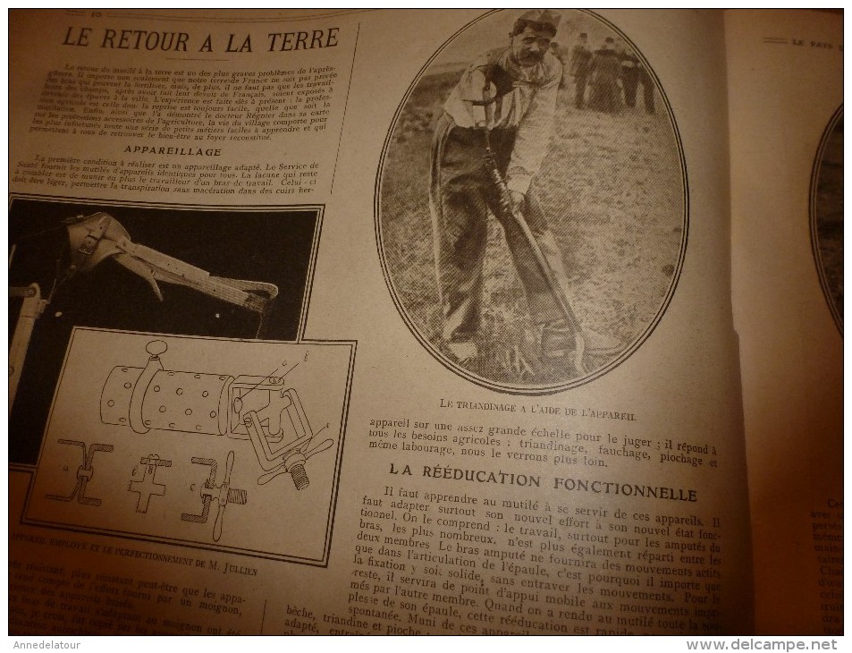 1917 LPDF :Joffre;Français & Serbes à Veliselo;Mutilés au travail agricole à Montluel;Salon des Armées;St-Nicolas russe