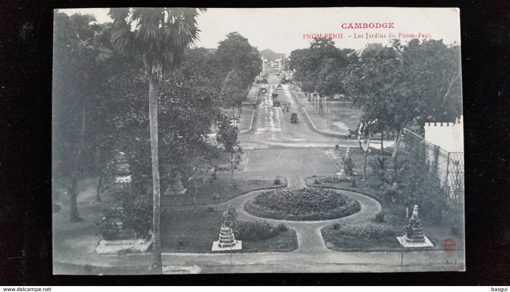 CPA  Cambodge, Phnom, Pnom Penh Jardins - Cambodja