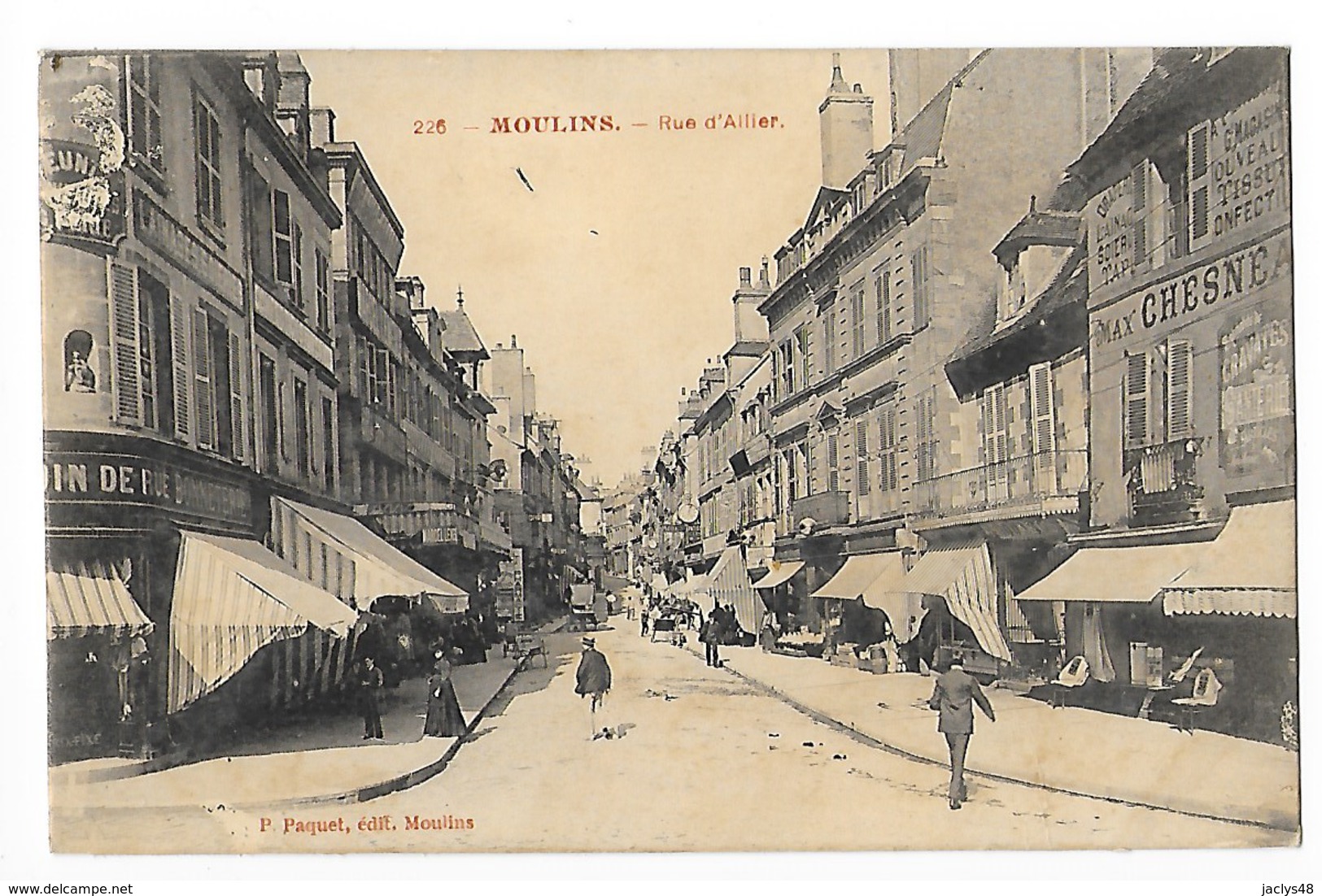 MOULINS  (cpa 03) Rue D'Allier - Magasins  -   - L 1 - Moulins