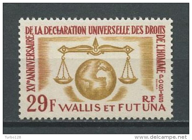 WALLIS FUTUNA 1963 N° 169 ** Neuf = MNH Cote: 8.60 € Superbe Droits De L'homme - Unused Stamps