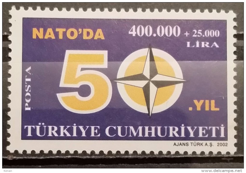 Turkey, 2002, Mi:  3295 (MNH) - Ongebruikt