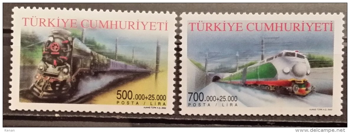 Turkey, 2002, Mi:  3319/20 (MNH) - Neufs