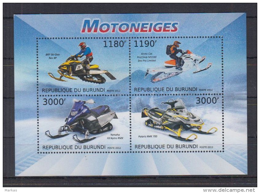 A12 Burundi - MNH - Transport - Snowmobile - 2012 - Sonstige (Land)