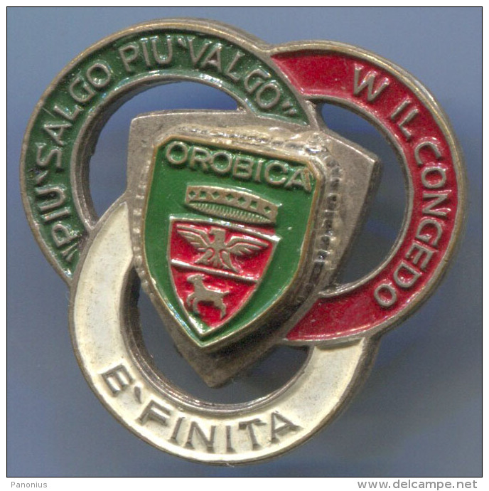 OROBICA - Alpine Brigade Orobica, Light Infantry Brigade Of The Italian Army, Military, Vintage Pin Badge, Abzeichen - Militaria