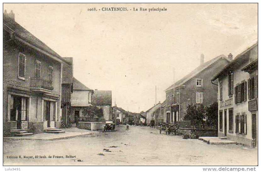 CPA - CHATENOIS (90) - Aspect De La Rue Principale En 1918 - Châtenois-les-Forges