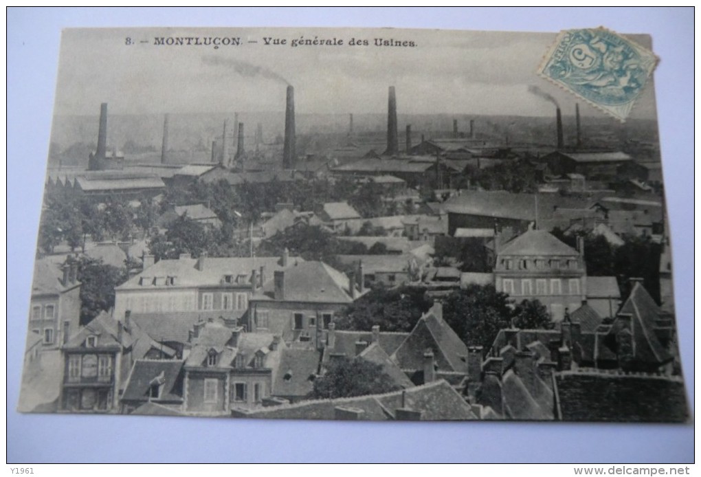 CPA 03 ALLIER MONTLUCON. Montluçon Vue Générale Des Usines. - Montlucon