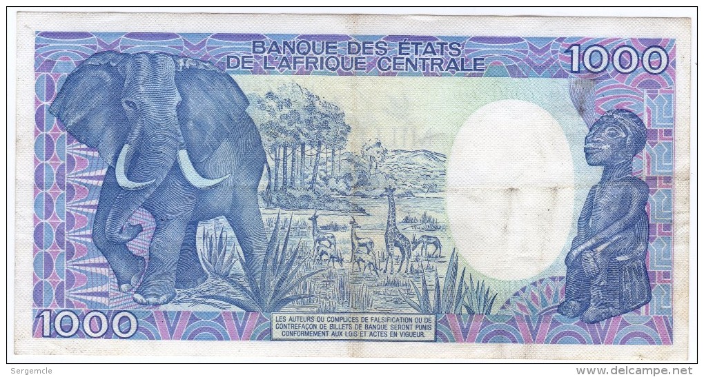 SUPERBE BILLET DE 1000 FRANCS DU 01.01.1988 - Tchad