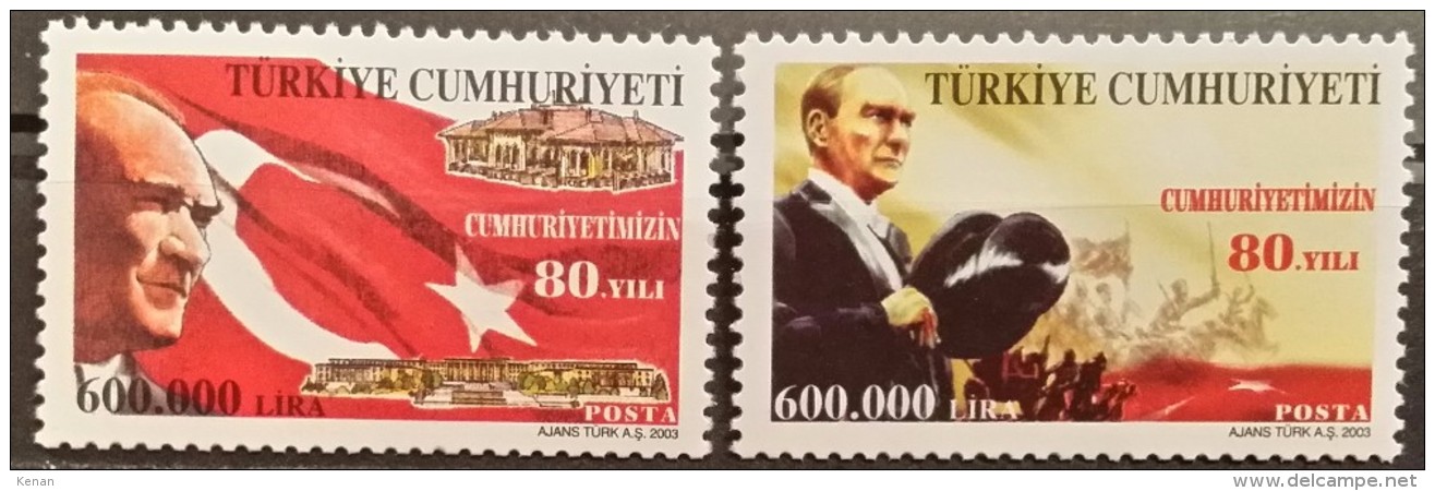 Turkey, 2003, Mi: 3357/58 (MNH) - Neufs