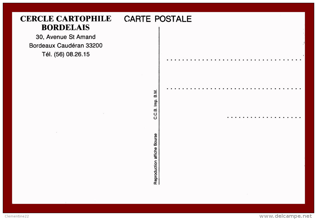 Salon Des Cartes Postales  Multi-collection    à Bordeaux - Hotel Frantel-meriadeck Le 13et 14 Octobre 1984 - Bourses & Salons De Collections