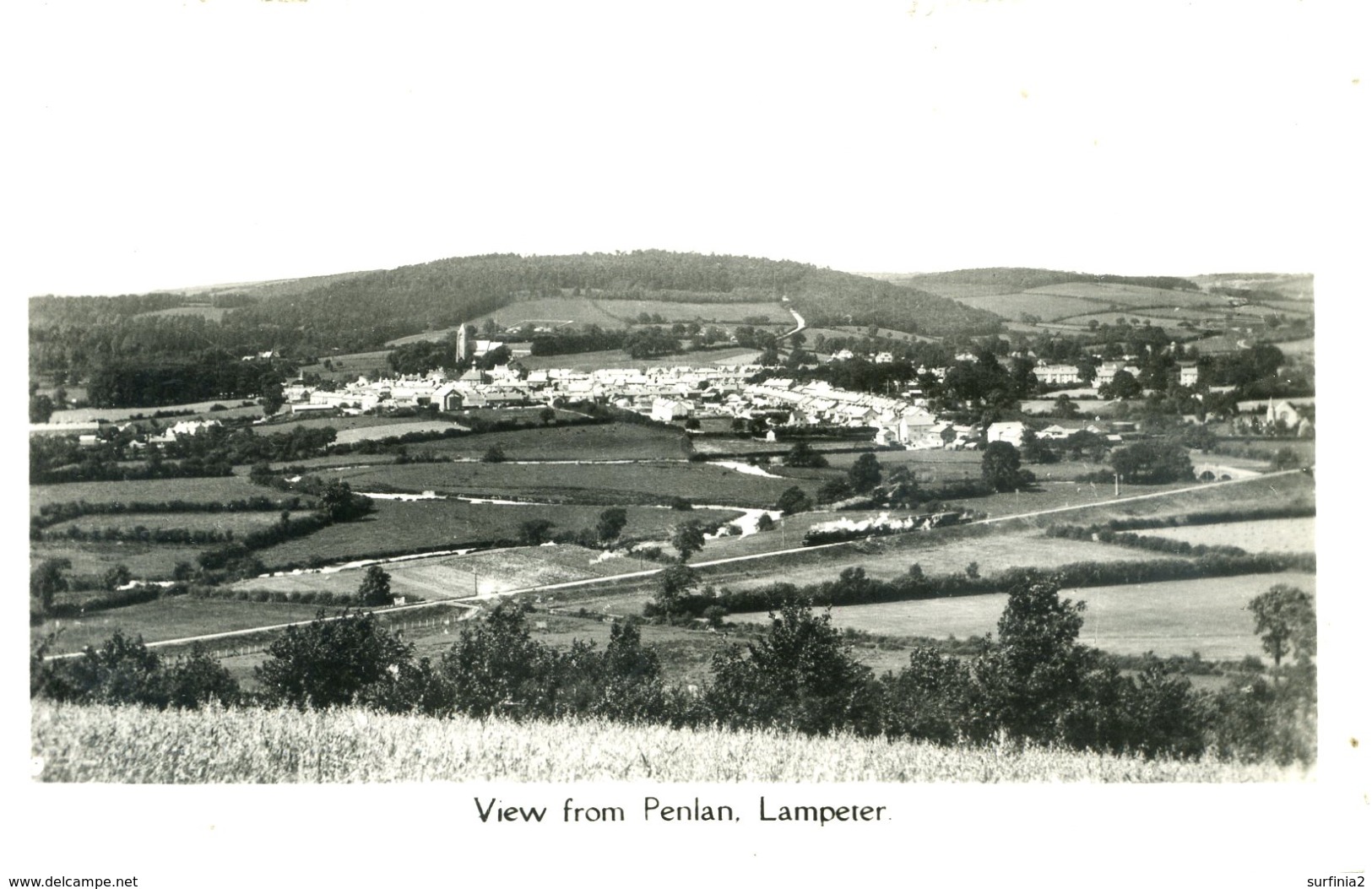 DYFED - LAMPETER - VIEW FROM PENLAN RP  Dyf277 - Cardiganshire